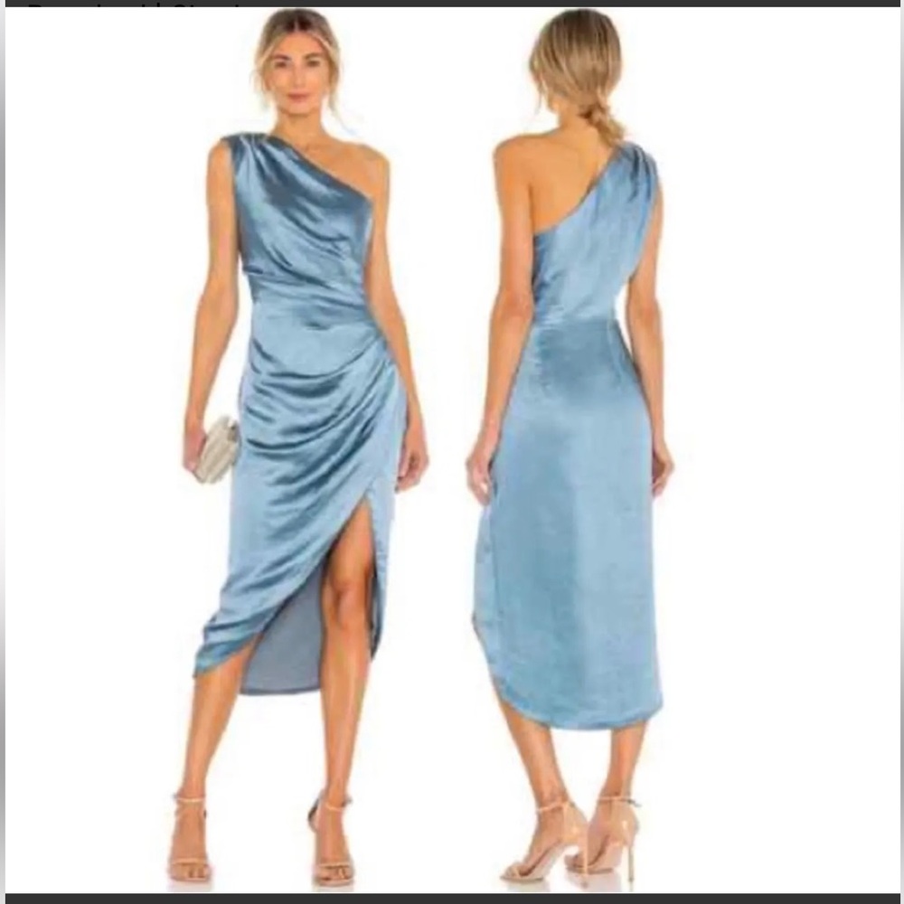 Elliatt Blue One-Shoulder Dress